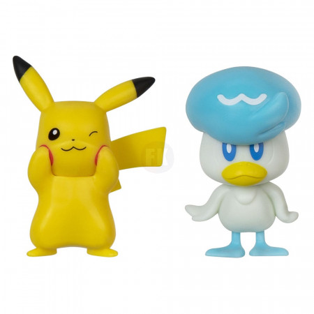 Pokémon Gen IX Battle figúrka Pack Mini figúrka 2-Pack Pikachu & Quaxly 5 cm